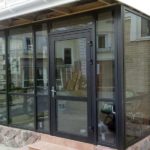 Алюминиевая дверь для дома и коттеджа GFTD763